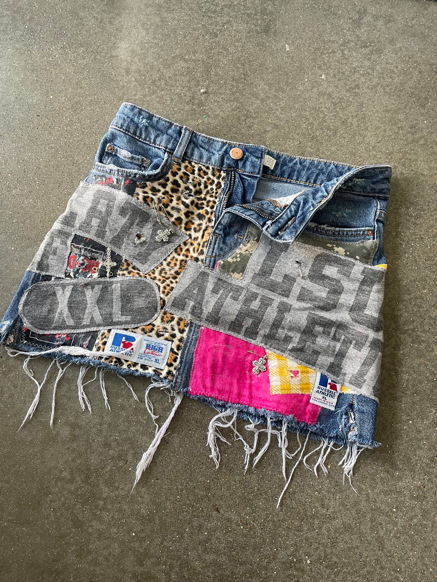 GAME-DAY Denim Mini Skirt