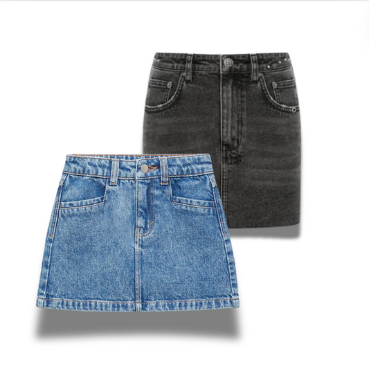 GAME-DAY Denim Mini Skirt